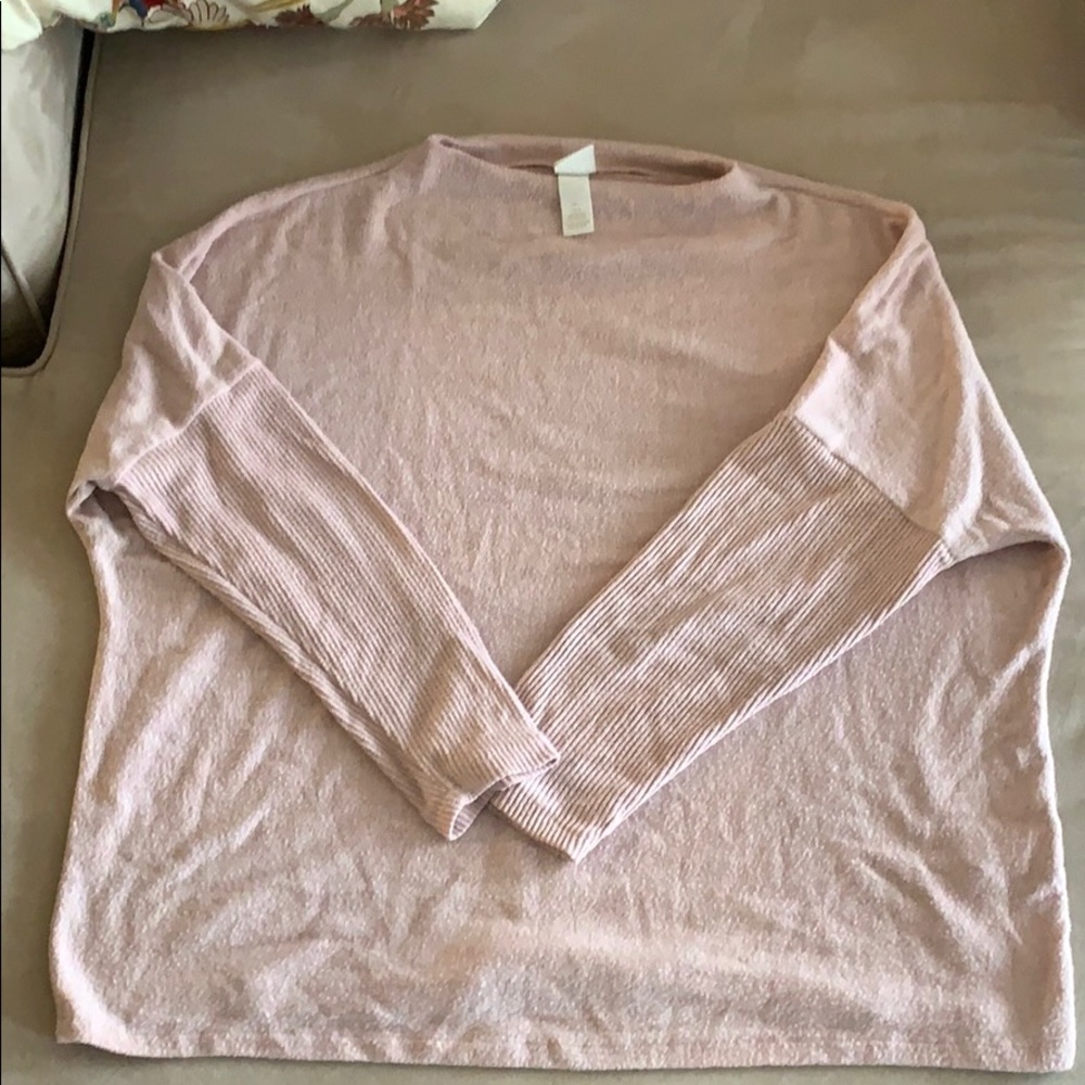 H&M oversized pink sweater